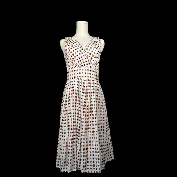 Anthropologie Aryeh Polka Dot Sleeveless Dress - Picture 1 of 9